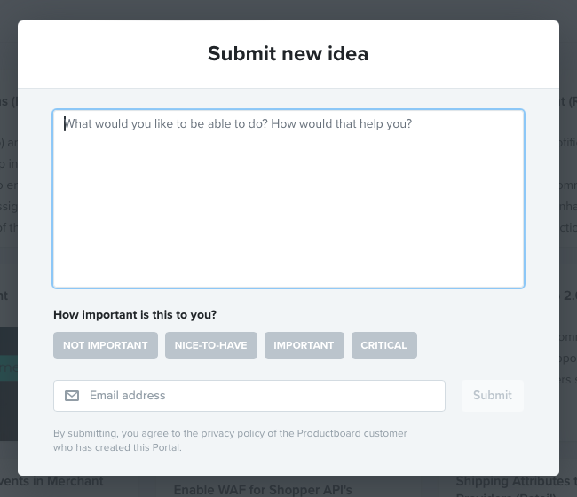 Suggest features you think would be valuable