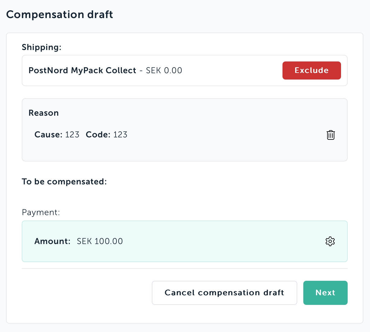 Compensation draft