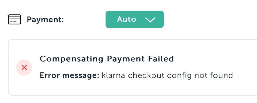 Compensation failed