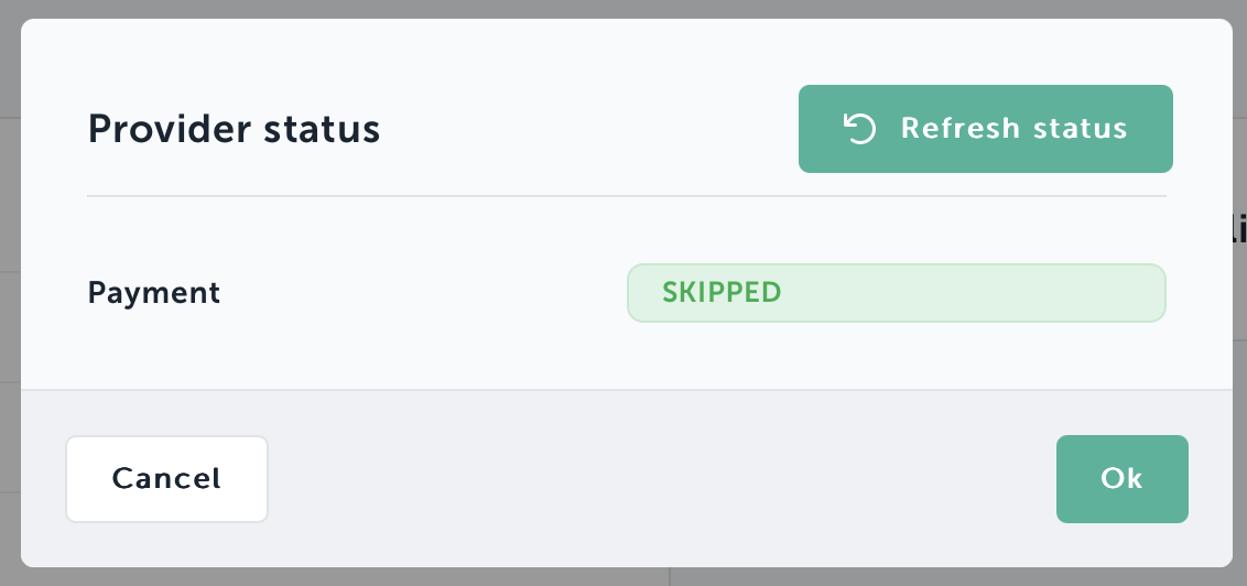 Provider status