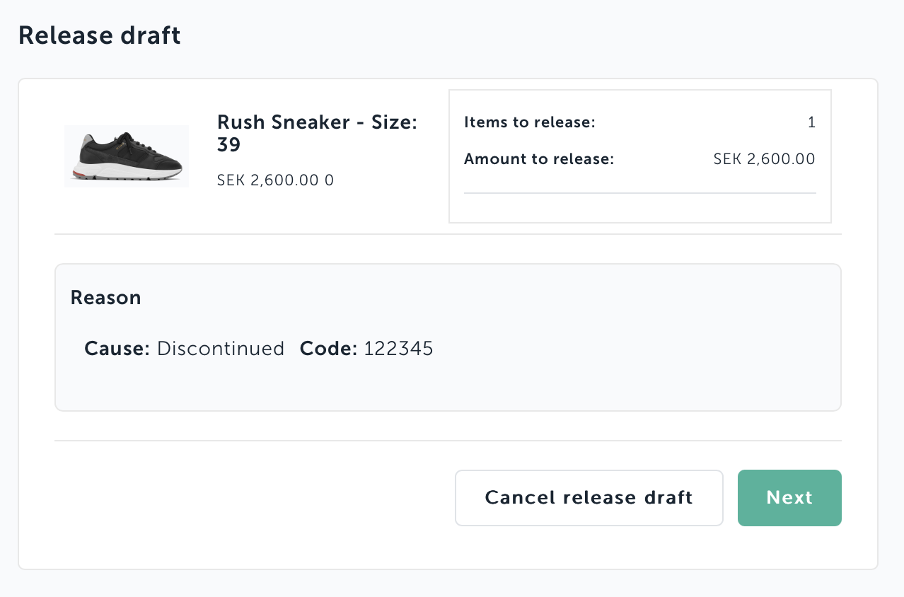 release draft