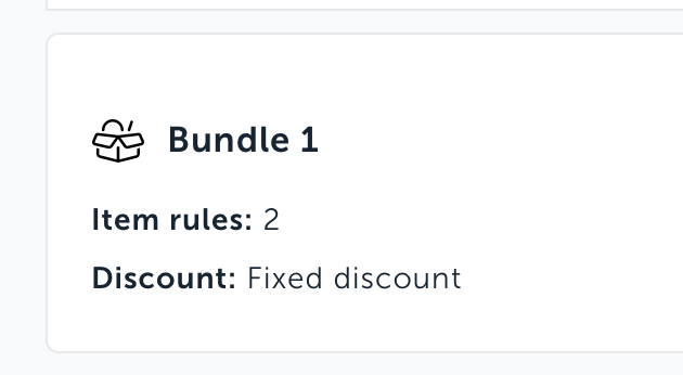 The first bundle rule