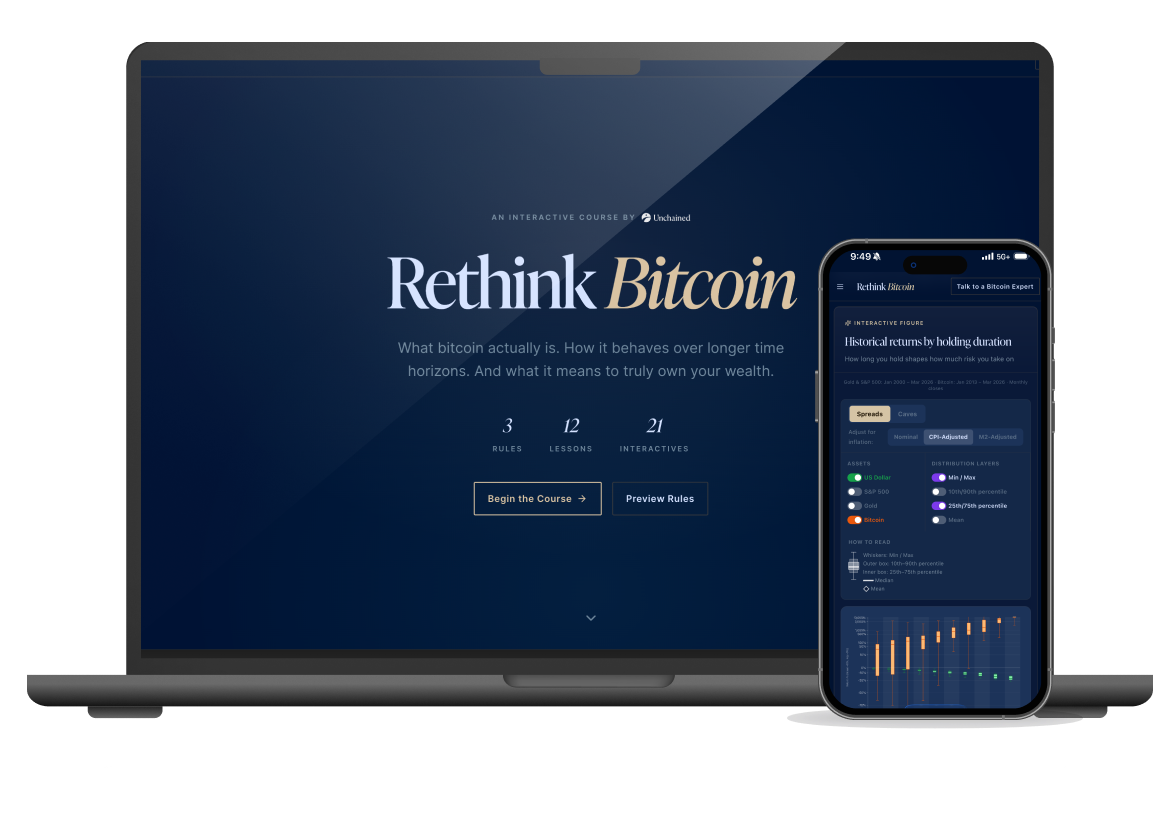 Rethink Bitcoin interactive course artwork