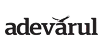 Adevărul logo in stylized black text with a checkmark above the letter 'v'.