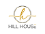 Hill House logo featuring a stylized lowercase 'h' inside a golden oval outline above the text 'HILL HOUSE'.