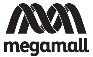 Megamall company logo.