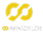 Aviatorilor brand logo with stylized 'A' and propeller design in yellow and black.