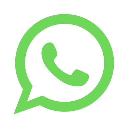 WhatsApp messaging app logo with a green speech bubble and white phone icon.