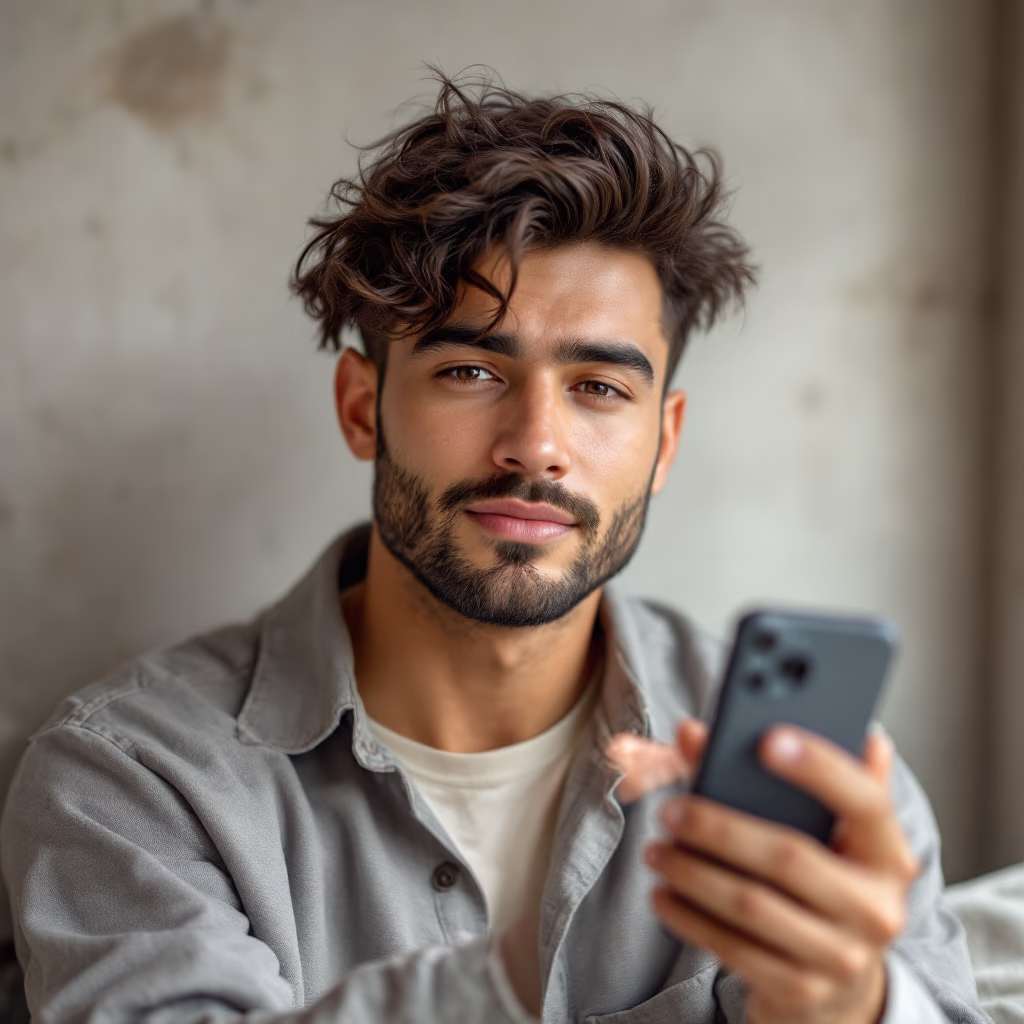 [headshot] image of customer (for a mobile gaming)