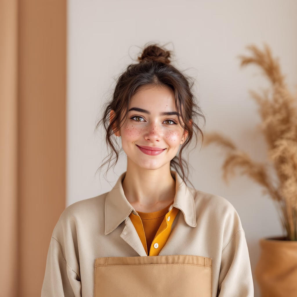 [headshot] image of customer (for a courier & delivery service)