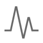 A small icon resembling a pulse in grey