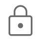 A small icon resembling a lock in grey