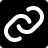 A small link icon in black