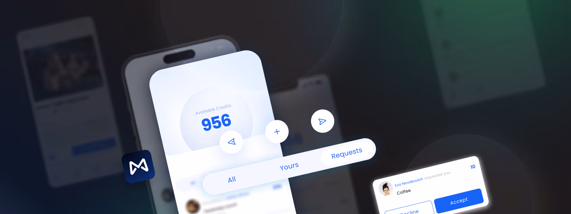 Masterhub Wallet — platform overview showing appreciation credits and peer recognition activity