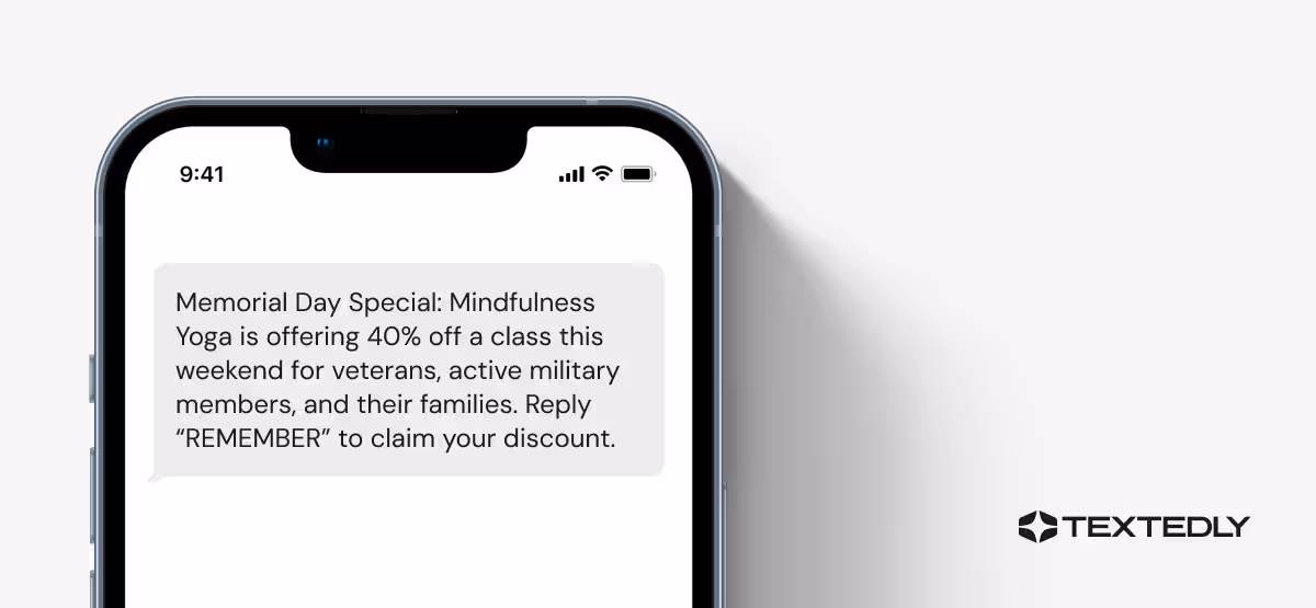 Memorial Day Promotion Idea: Share a Military Discount.