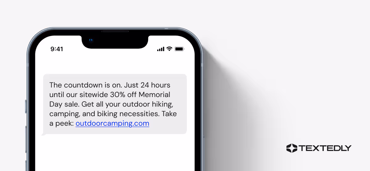Memorial Day Promotion Idea: Weekend Countdown.