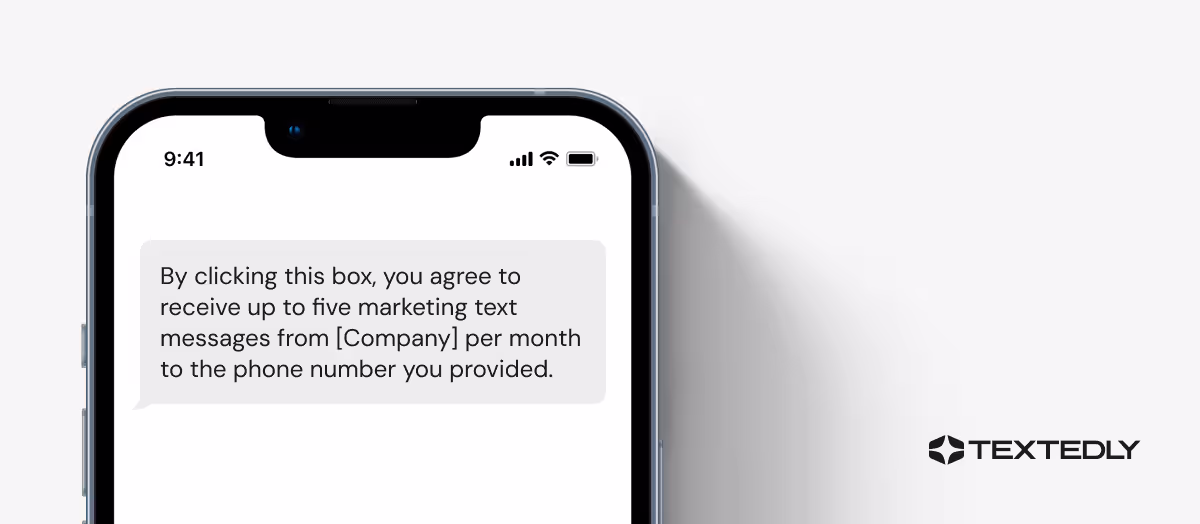 Example of an opt in text.