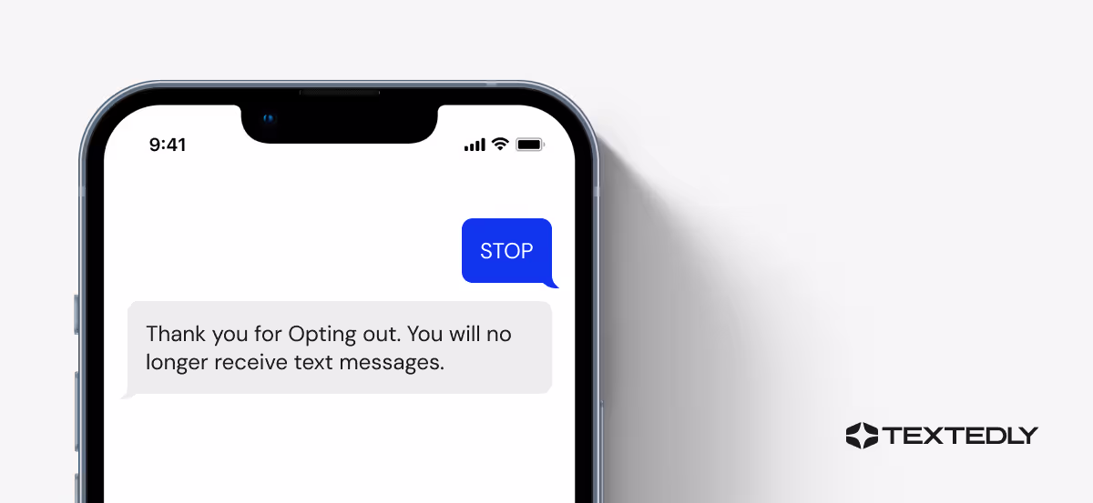 Opt-In text example graphic.