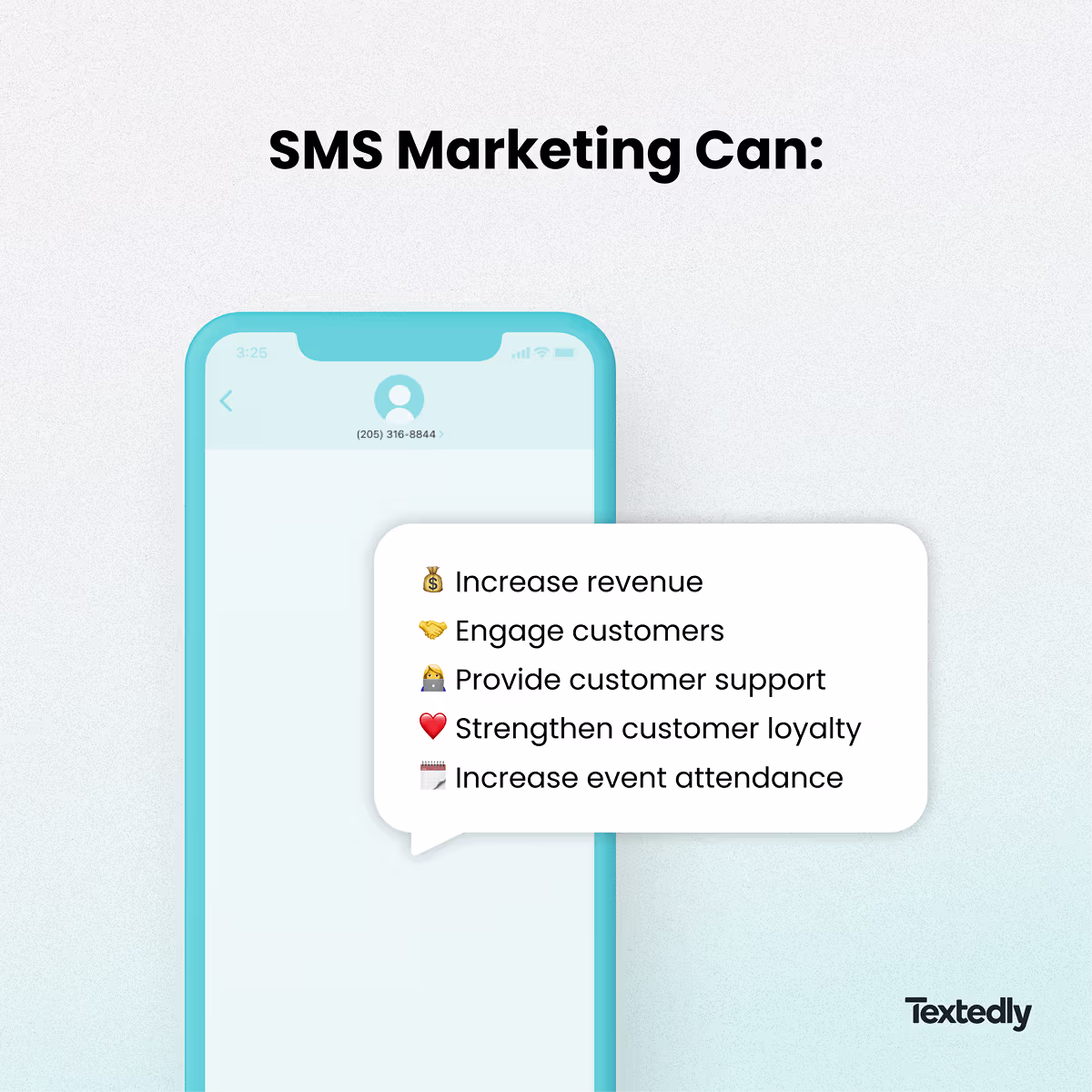 List of what SMS marketing can do.
