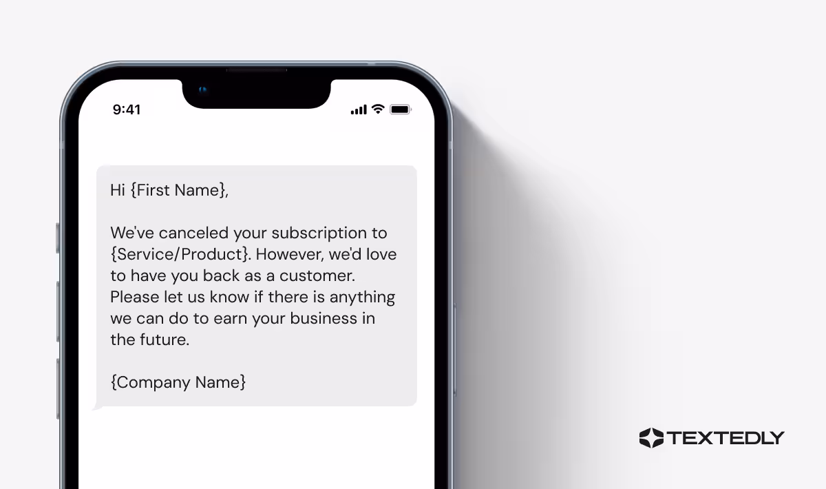 Sample unsubscribe text.