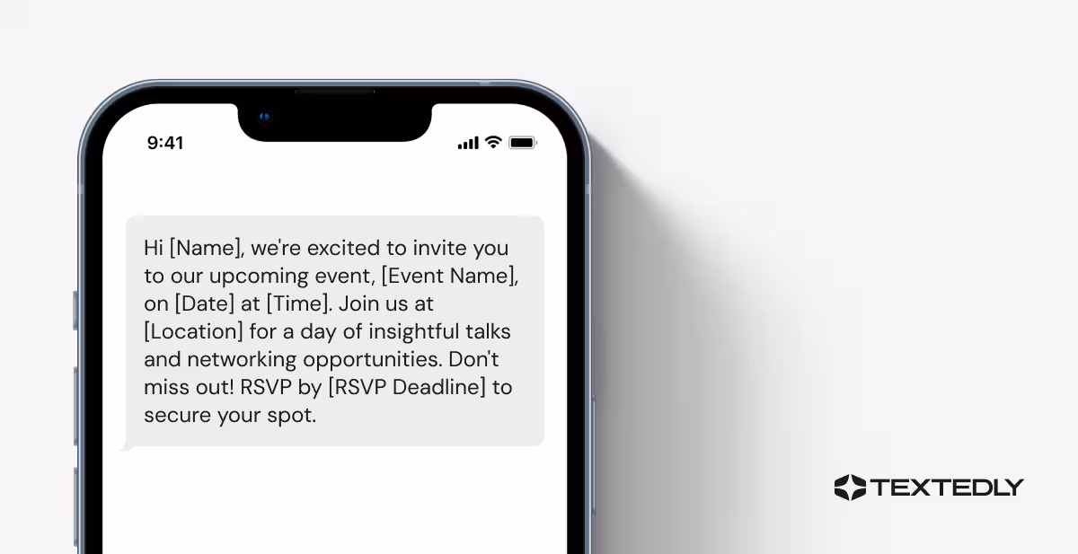 Use Cases for Bulk Text Messaging: Event Notifications.