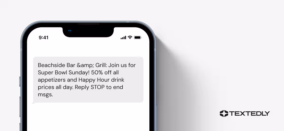 Restaurant event promotion.