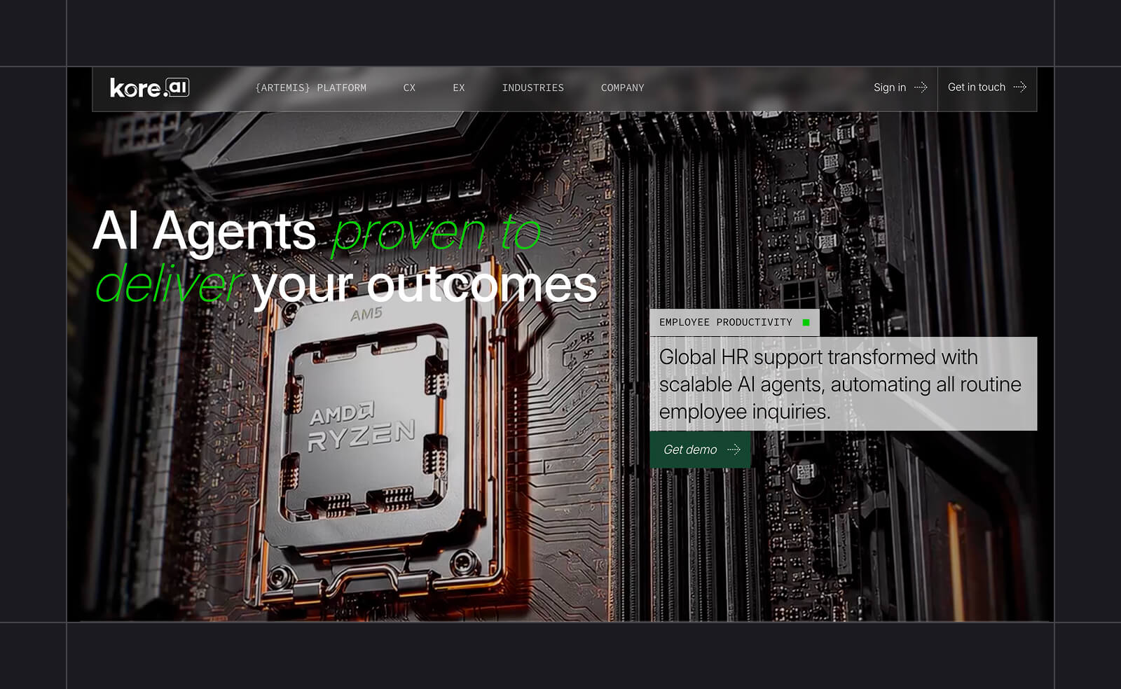 Kore.ai screenshot