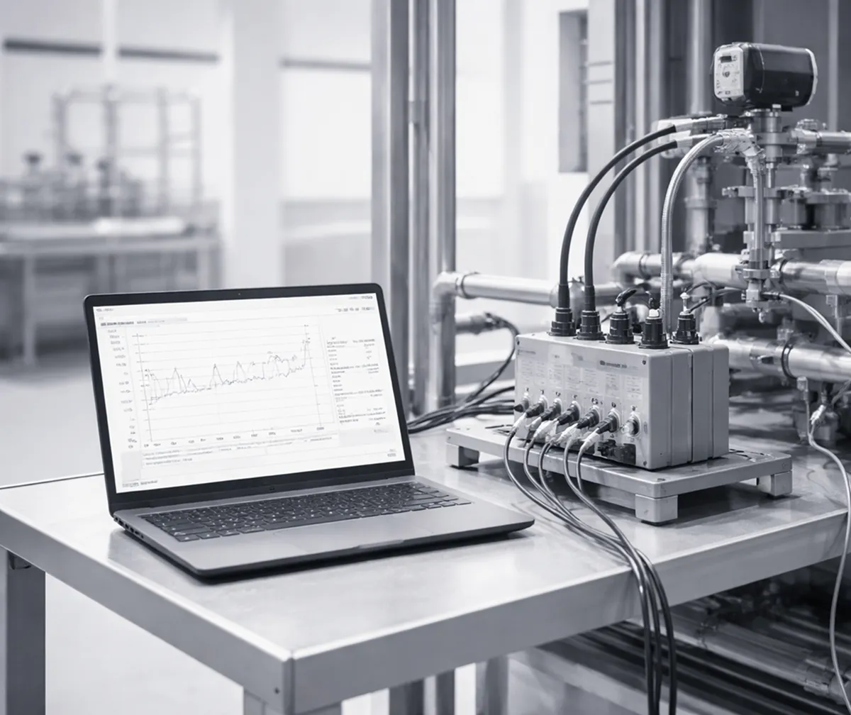 Labormessplatz zur Analyse industrieller Mess- und Regelungssysteme bei M+R