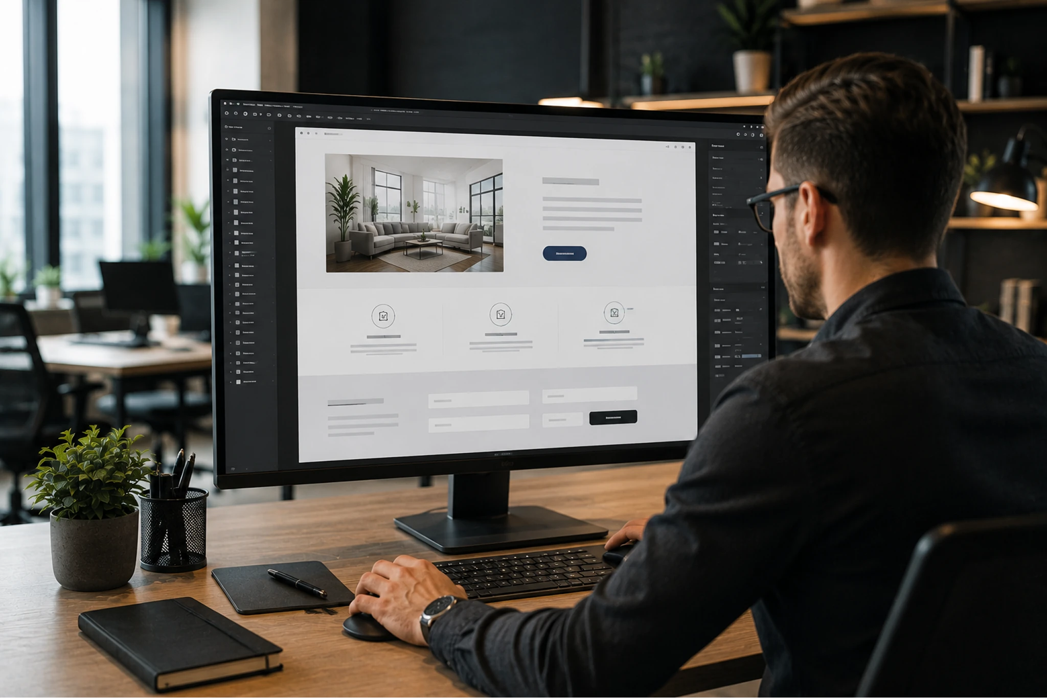 Konverzióra optimalizált landing page tervezése UX/UI felületen