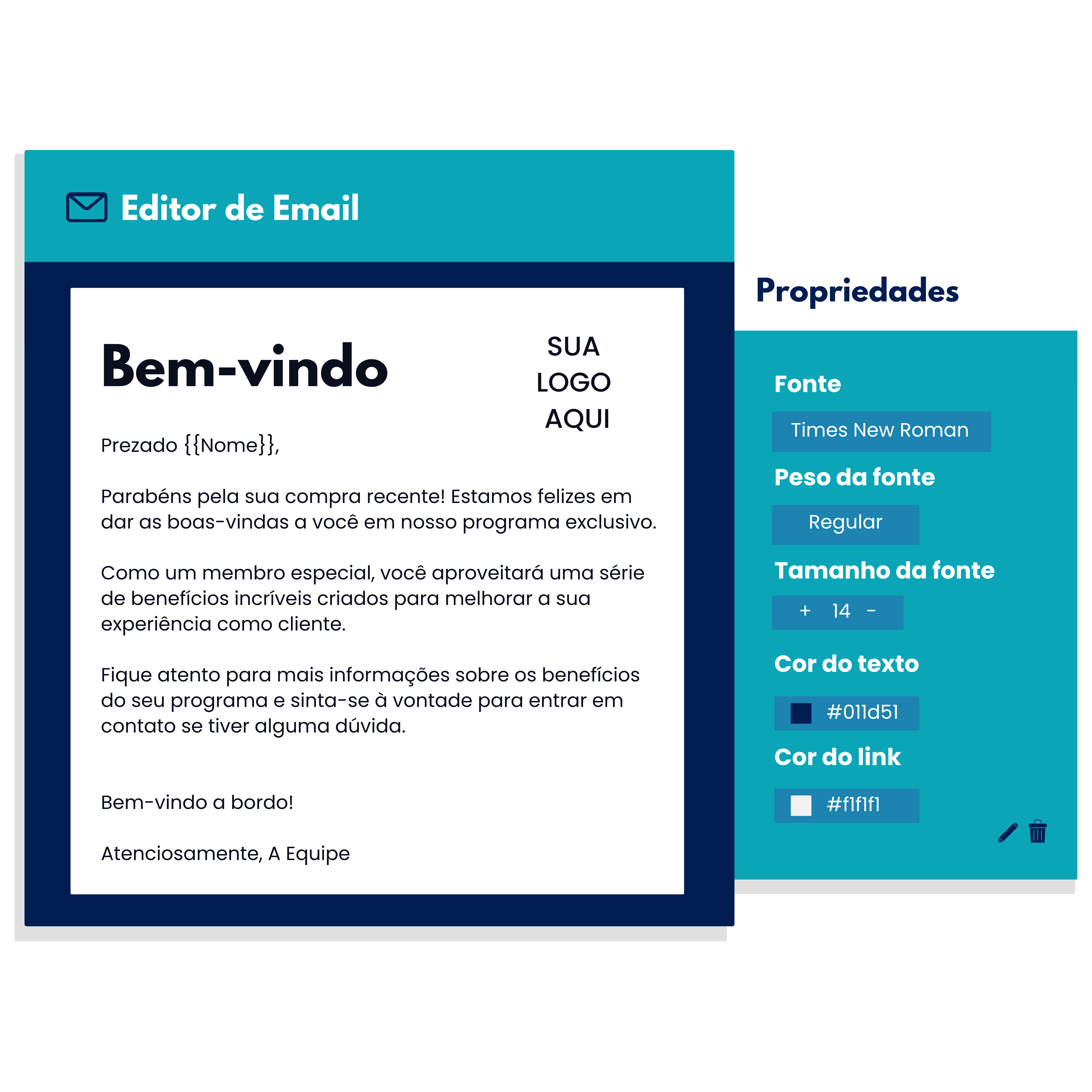 Visual Email Builder on Communications Engine