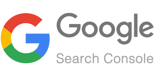 Google logo with the words Search Console in gray text to the right.