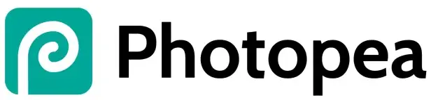 Photopea logo with a stylized P icon in a teal square next to the text 'Photopea'.