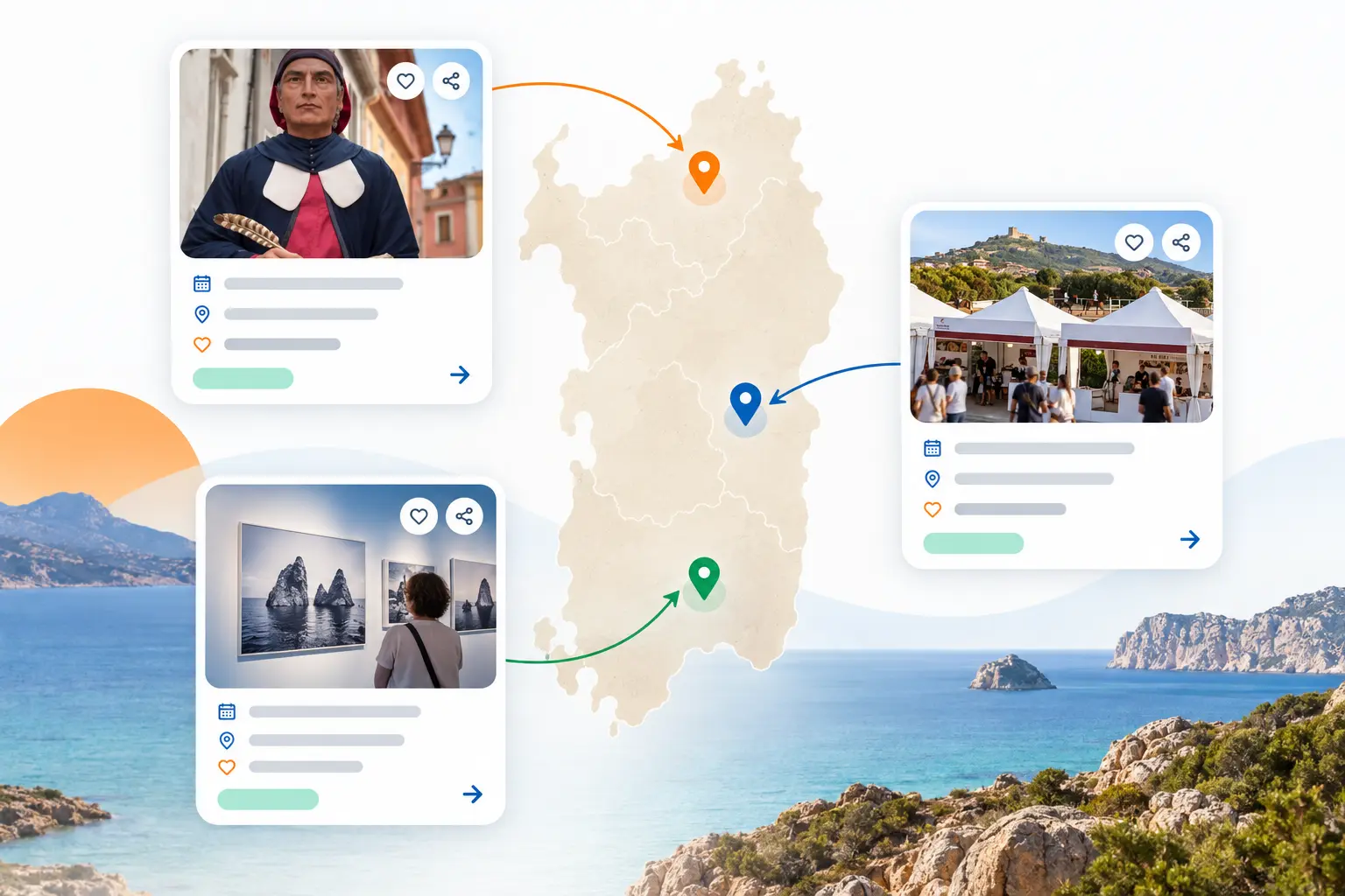 Strategia di prodotto EVERAS per la scoperta degli eventi in Sardegna