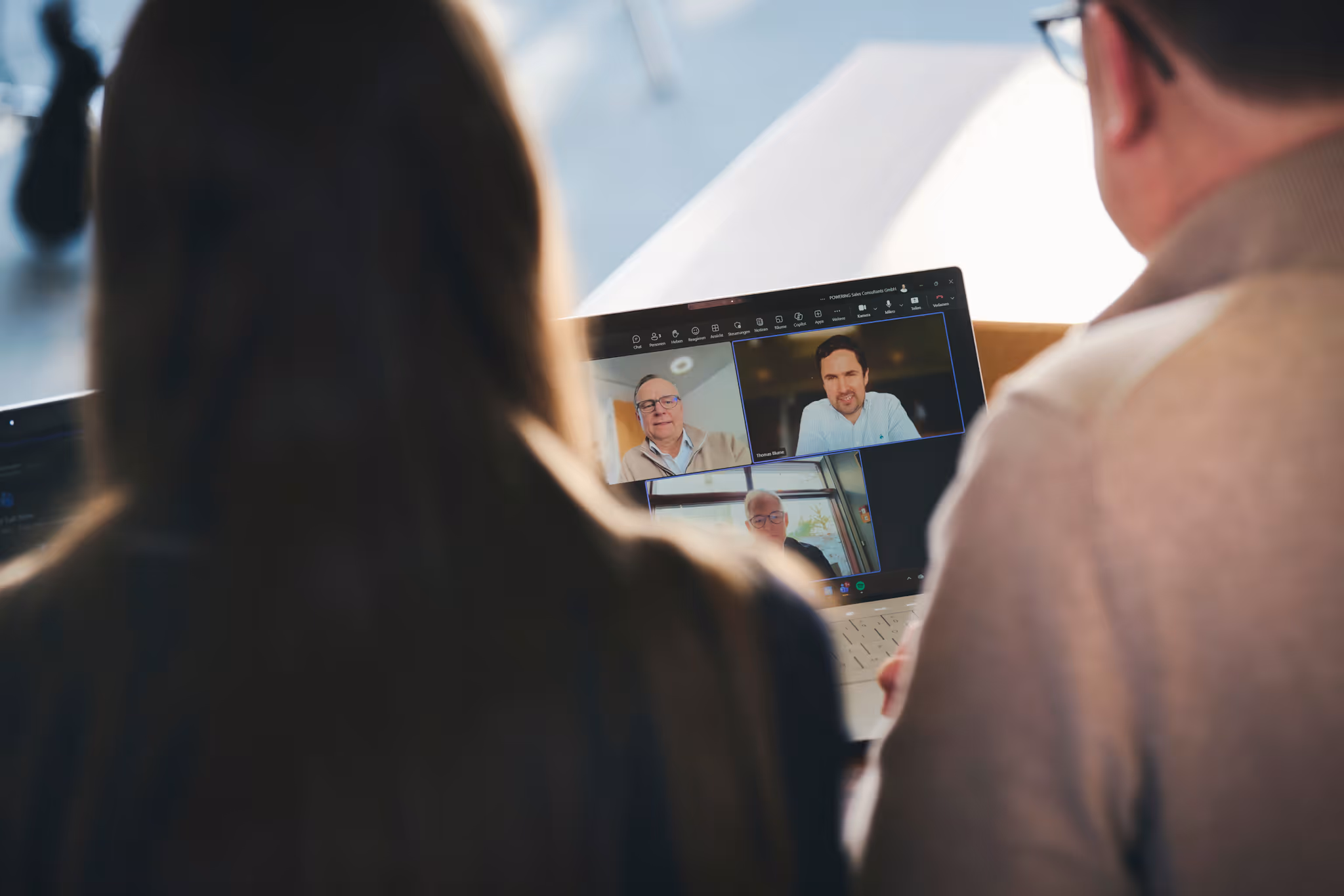 Digital strategic sales collaboration during a virtual meeting using video conferencing