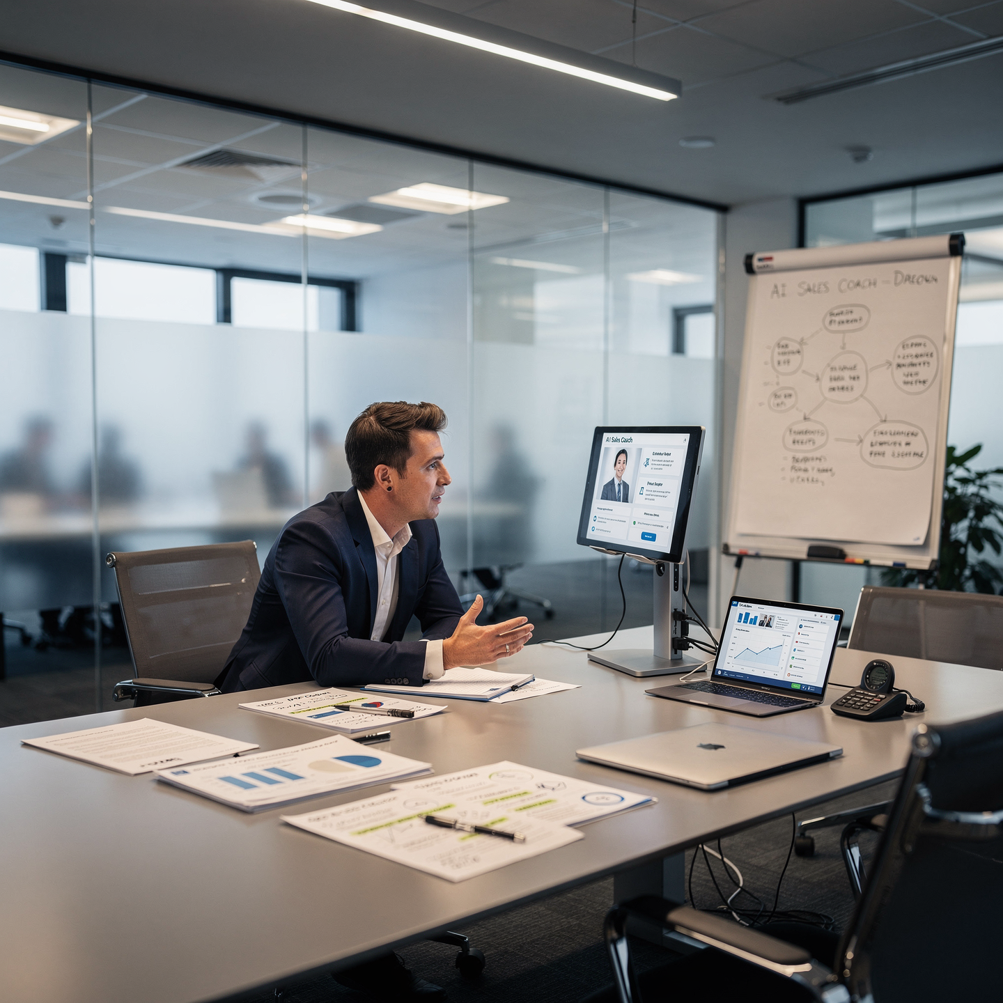 AI sales training session focused on improving installer conversations