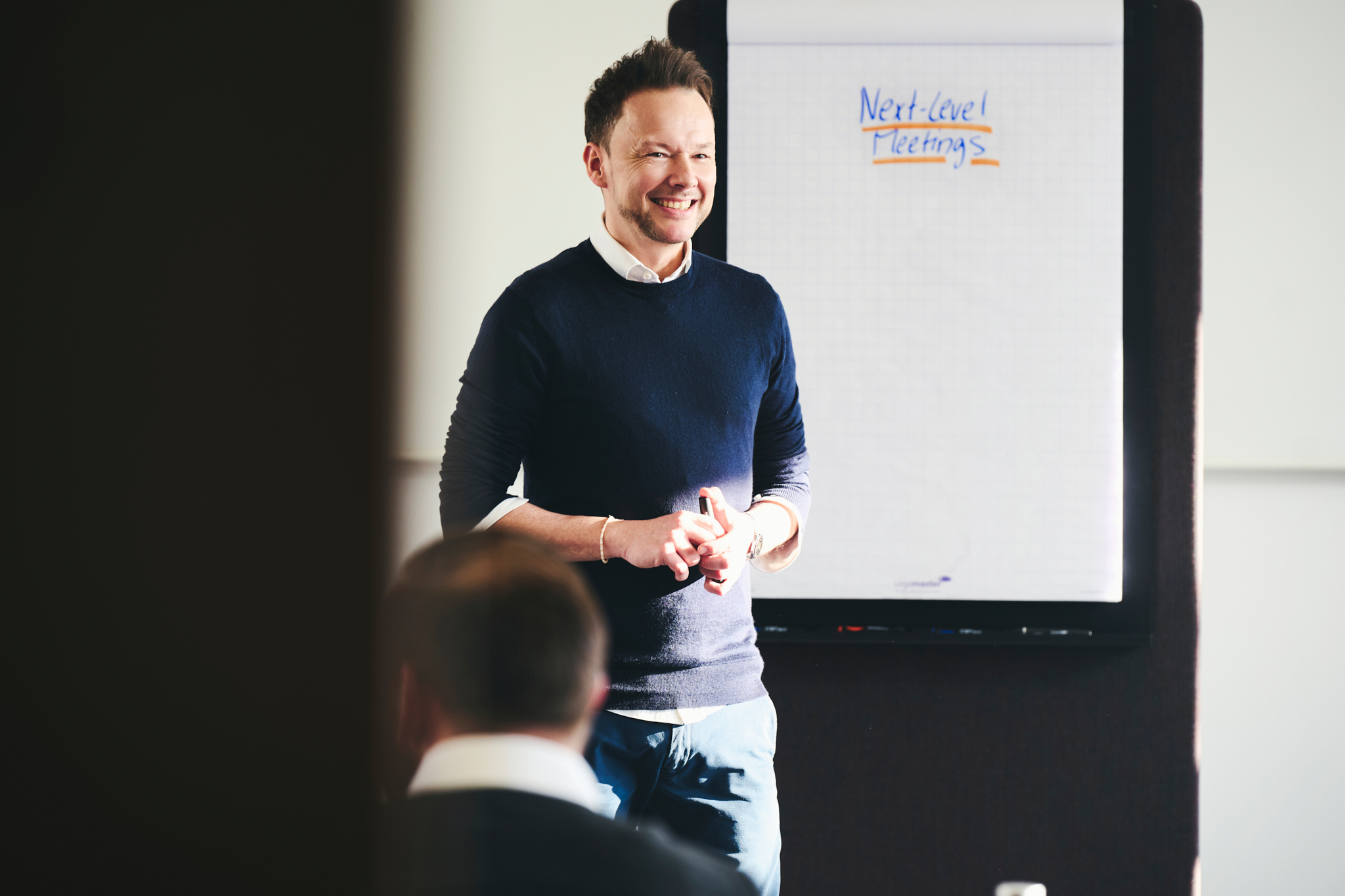 Marco Abel during a training for Pietsch Group