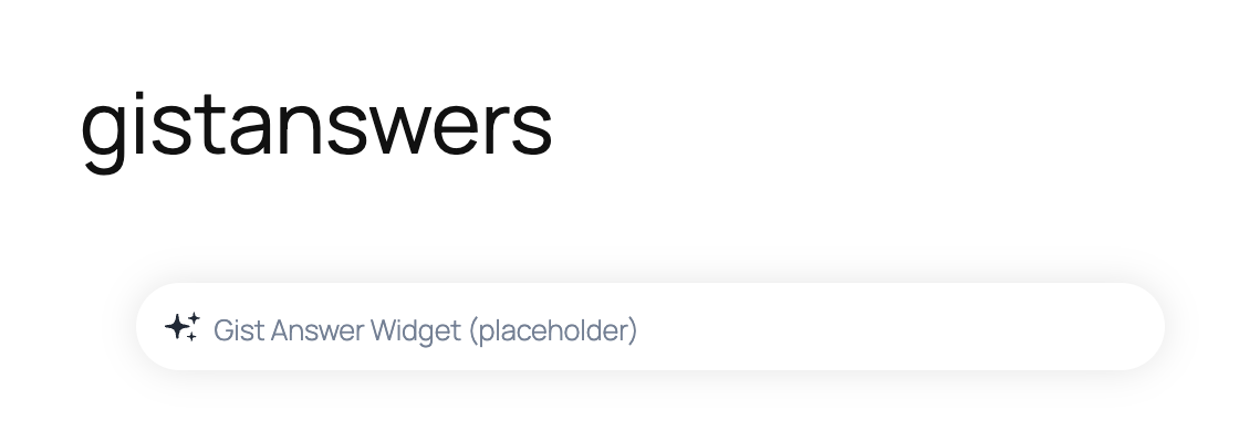 Answer page created with the answer widget embedded in the main content area