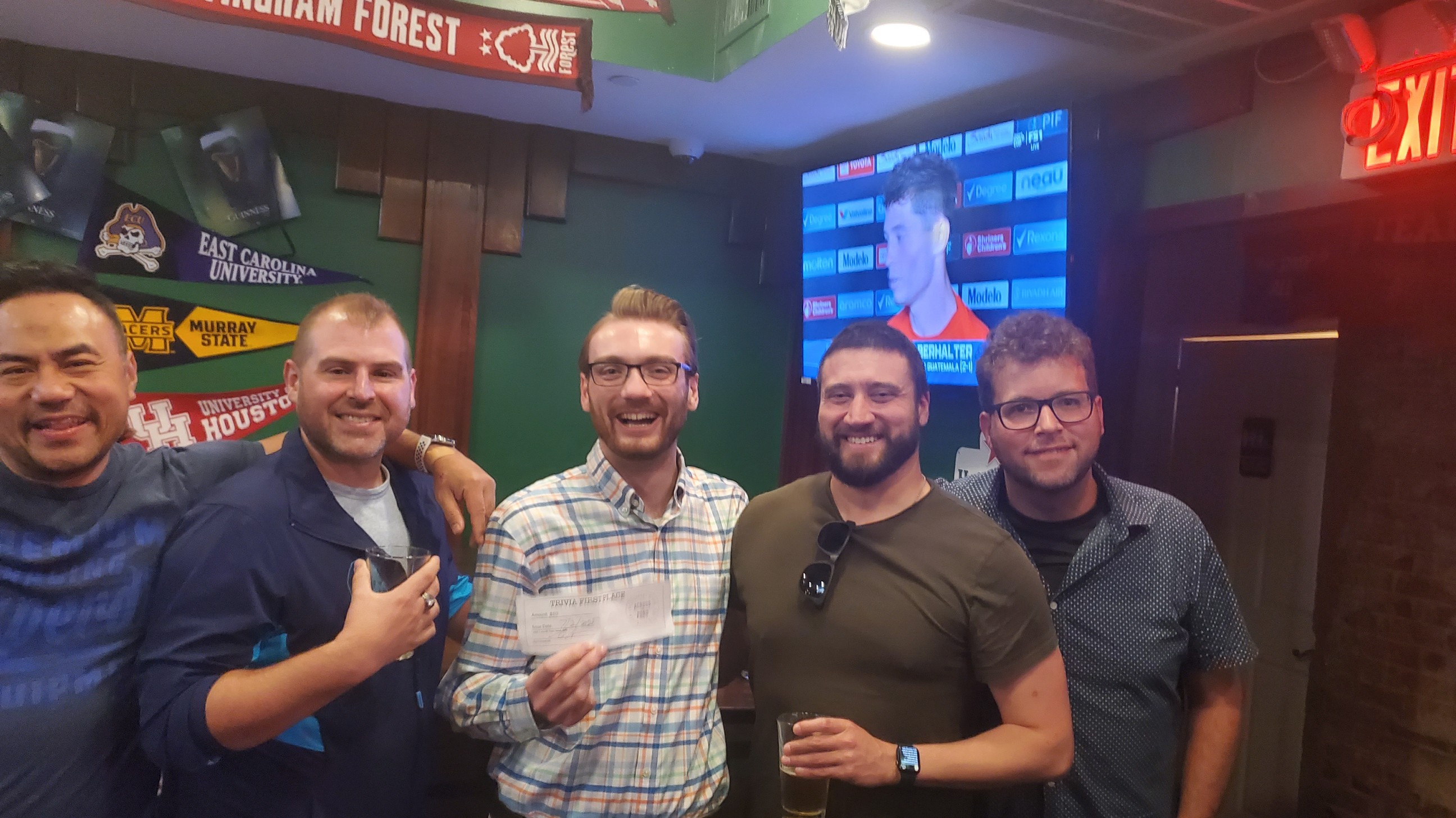 Choros members attending trivia nights