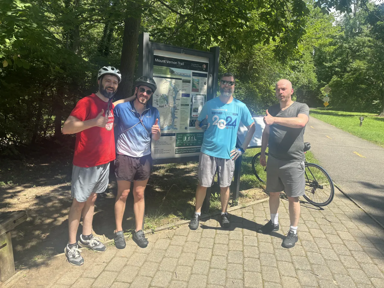 Men from the Choros community at a sports event