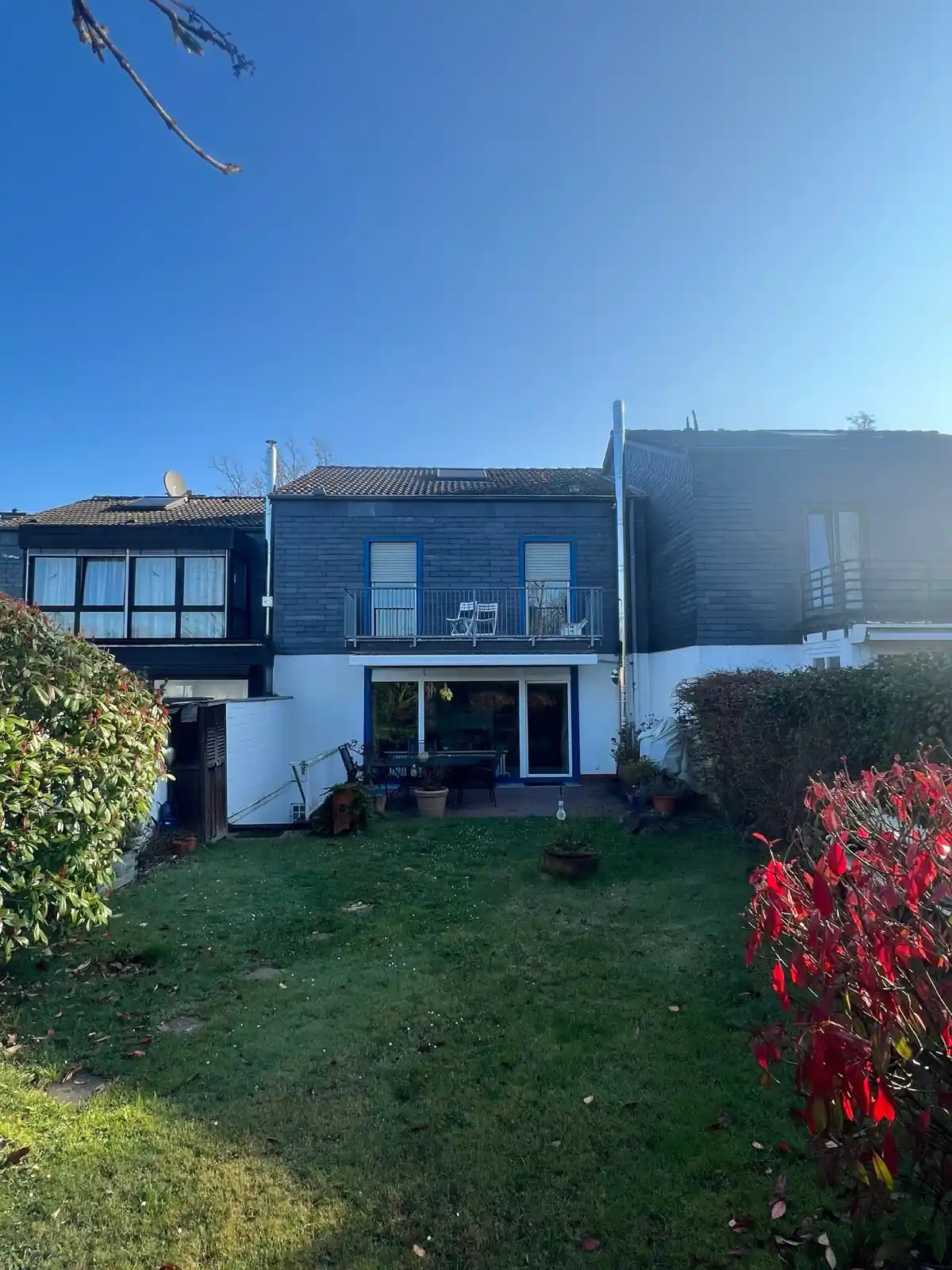 Rückansicht Reihenmittelhaus in Bonn-Röttgen