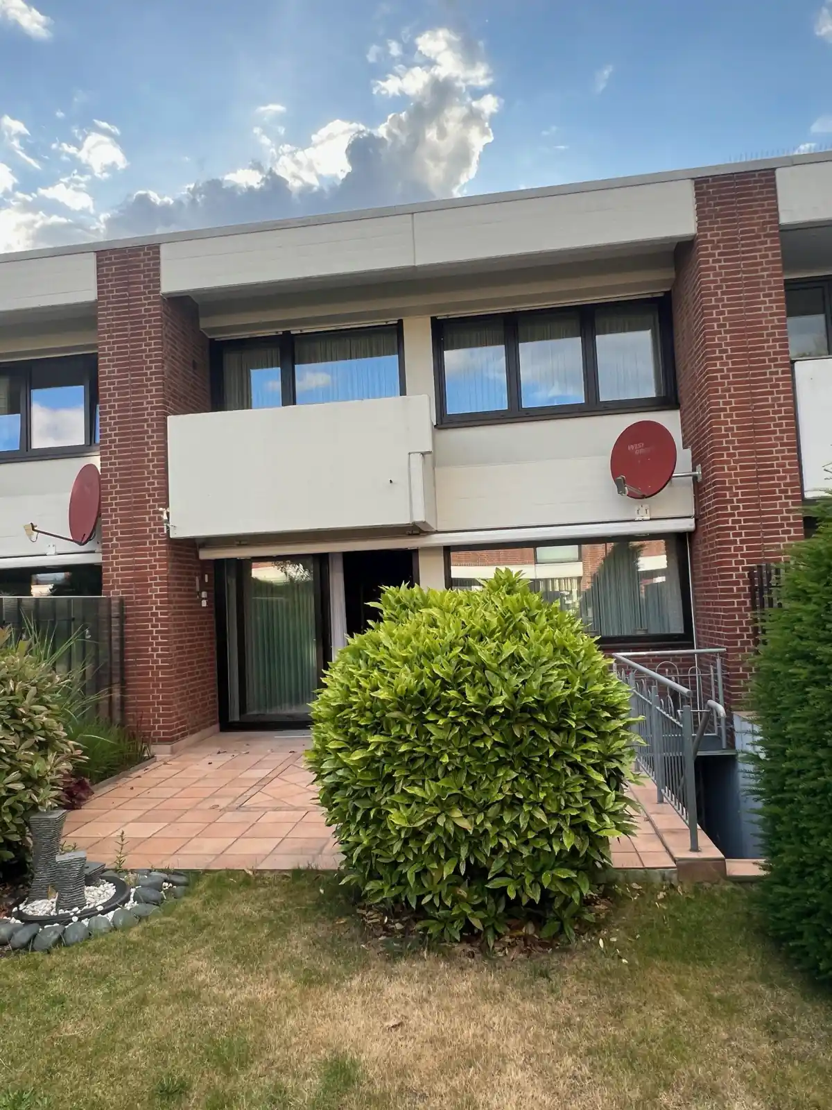 Rückansicht Reihenmittelhaus in Pulheim