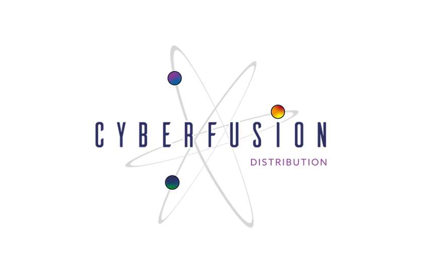 CyberFusion logo with PSM Services branding and a circular design with colored dots.