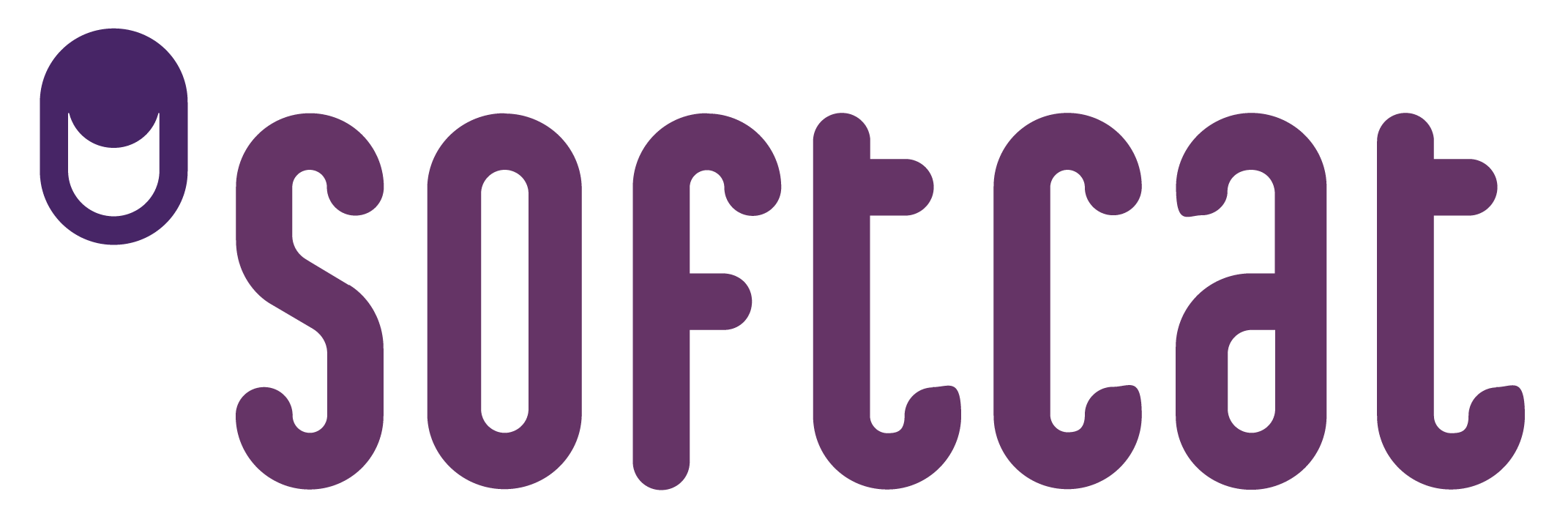 Softcat brand logo with stylized purple text and icon.