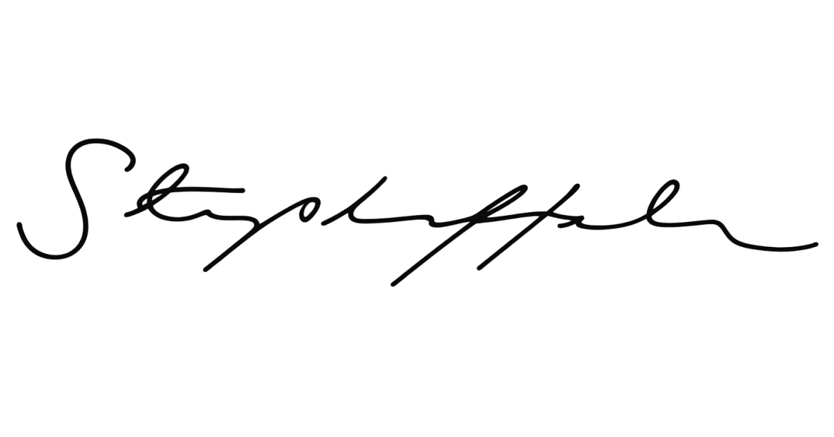 Signature reading Steve Hasker in a cursive script on a black background.