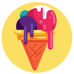 Ice cream cone representing cold leads
