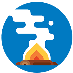 a campfire representing hot leads