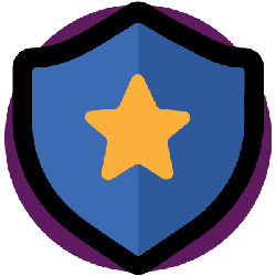 A shield with a star design