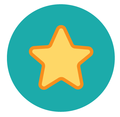 A gold star