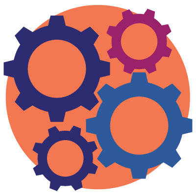 A group of gears