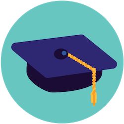 A graduation cap